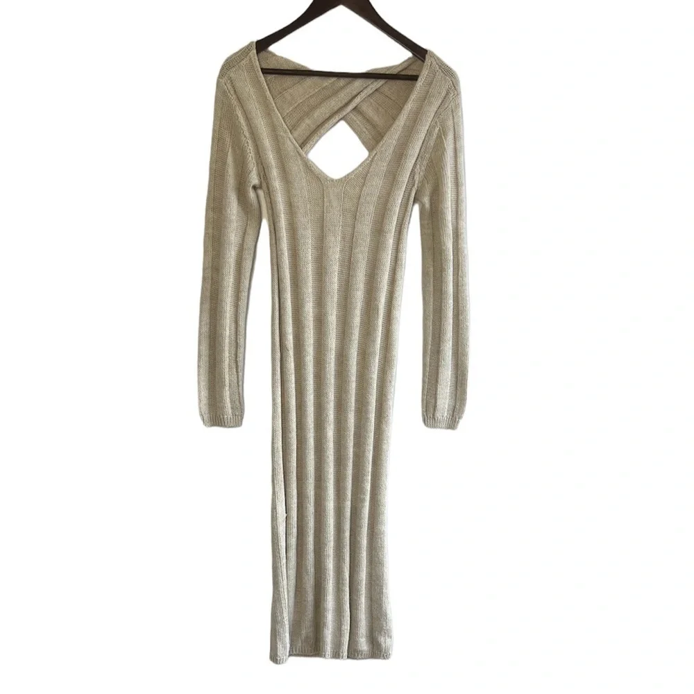 Free People Beach Long Sleeve Savannah Sweater Midi Dress